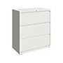 Hirsh HL10000 Series 3-Drawer Lateral File Cabinet, Locking, Letter/Legal, White, 36" (23701)~#|#~sp126585339_sc7