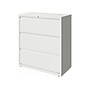 Hirsh HL10000 Series 3-Drawer Lateral File Cabinet, Locking, Letter/Legal, White, 36" (23701)~#|#~sp126585357_sc7