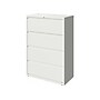 Hirsh HL10000 Series 4-Drawer Lateral File Cabinet, Locking, Letter/Legal, White, 36" (23702)~#|#~sp126585392_sc7