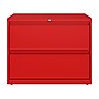 Hirsh HL10000 Series 2-Drawer Lateral File Cabinet, Locking, Letter/Legal, Lava Red, 36" (24249)~#|#~sp126585405_sc7