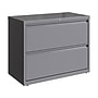 Hirsh HL10000 Series 2-Drawer Lateral File Cabinet, Locking, Letter/Legal, Arctic Silver, 36" (23744)~#|#~sp126585445_sc7