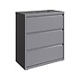 Hirsh HL10000 Series 3-Drawer Lateral File Cabinet, Locking, Letter/Legal, Arctic Silver, 36" (23745)~#|#~sp126585455_sc7