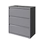 Hirsh HL10000 Series 3-Drawer Lateral File Cabinet, Locking, Letter/Legal, Arctic Silver, 36" (23745)~#|#~sp126585467_sc7