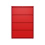 Hirsh HL10000 Series 4-Drawer Lateral File Cabinet, Locking, Letter/Legal, Lava Red, 36" (24255)~#|#~sp126585537_sc7