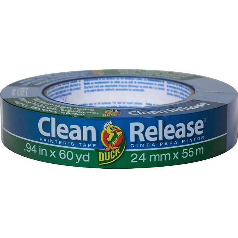 Duck Clean Release 0.94" x 60 yds. Painter Tape, Blue (240193) image 1