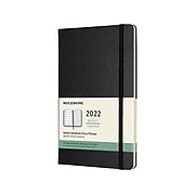 2022 Moleskine 5" x 8.25" Weekly Planner, Classic, Black (855746)