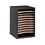 AdirOffice 500 Series 11 Compartment Wooden Literature Organizer, 10.75" x 11.8", Black (500-11-BLK)~#|#~sp126585920_sc7