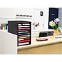 AdirOffice 500 Series 11 Compartment Wooden Literature Organizer, 10.75" x 11.8", Black (500-11-BLK)~#|#~sp126585934_sc7