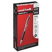 uni-ball 207 RT Retractable Gel Pens, Medium Point, Red Ink, Dozen (33952)