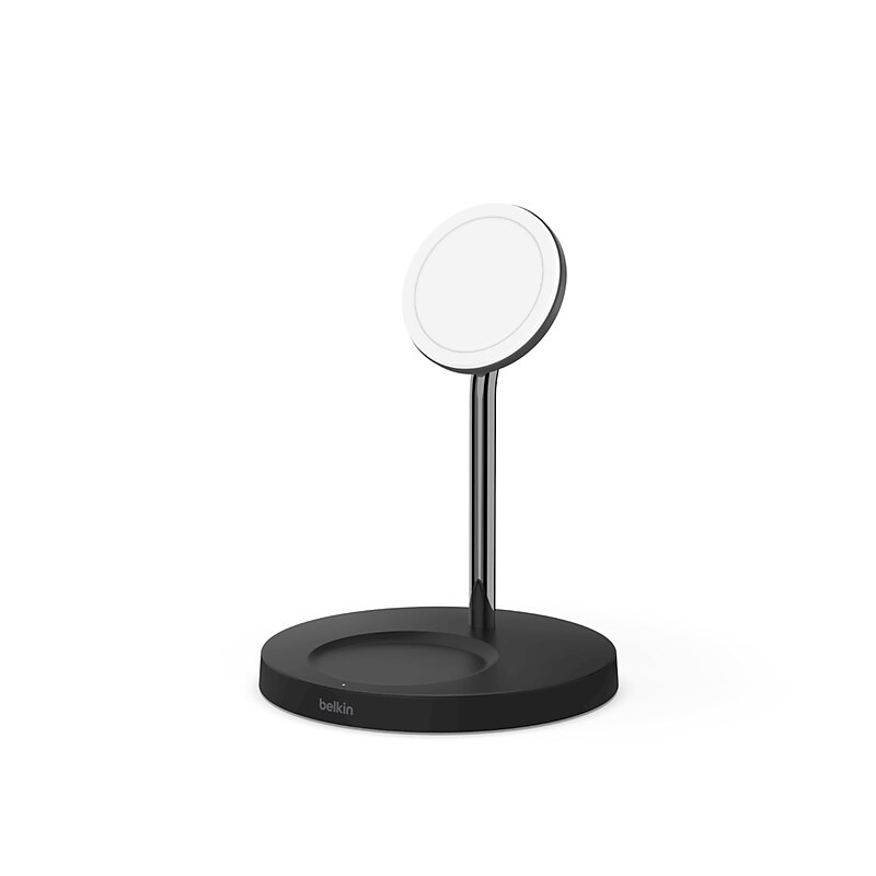 Belkin BOOST CHARGE PRO Wireless Charger with MagSafe for iPhone 12, Black (WIZ010TTBK) image 1