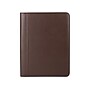 Bond Street Faux Leather Padfolio with Zipper Closure, Brown (WRC5043BS-BROWN)~#|#~sp126688788_sc7