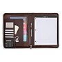 Bond Street Faux Leather Padfolio with Zipper Closure, Brown (WRC5043BS-BROWN)~#|#~sp126688790_sc7