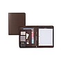 Bond Street Faux Leather Padfolio with Zipper Closure, Brown (WRC5043BS-BROWN)~#|#~sp126688791_sc7