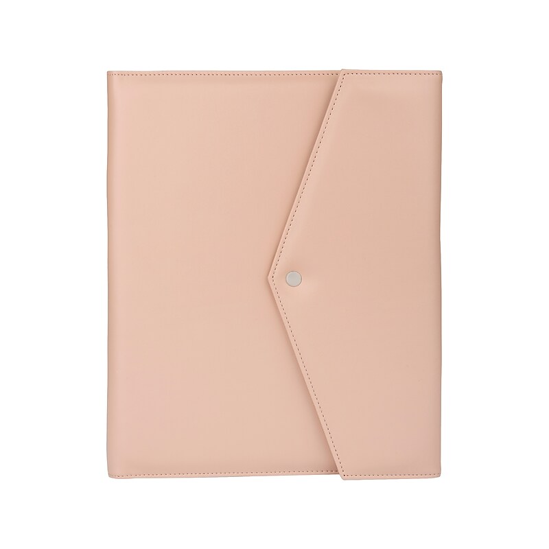 Bond Street Faux Leather Portfolio Case with Snap Closure, Rose (WRC5195BS-ROSE) image 1