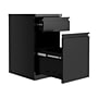 Hirsh 2-Drawer Mobile Vertical File Cabinet, Letter Size, Lockable, 27.75"H x 15"W x 19.88"D, Black (25032)~#|#~sp126688835_sc7