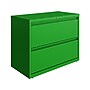 Hirsh HL10000 Series 2-Drawer Lateral File Cabinet, Locking, Letter/Legal, Screaming Green, 36" (24250)~#|#~sp126688851_sc7