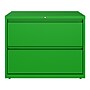 Hirsh HL10000 Series 2-Drawer Lateral File Cabinet, Locking, Letter/Legal, Screaming Green, 36" (24250)~#|#~sp126688852_sc7