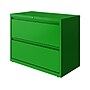 Hirsh HL10000 Series 2-Drawer Lateral File Cabinet, Locking, Letter/Legal, Screaming Green, 36" (24250)~#|#~sp126688853_sc7