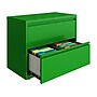 Hirsh HL10000 Series 2-Drawer Lateral File Cabinet, Locking, Letter/Legal, Screaming Green, 36" (24250)~#|#~sp126688854_sc7