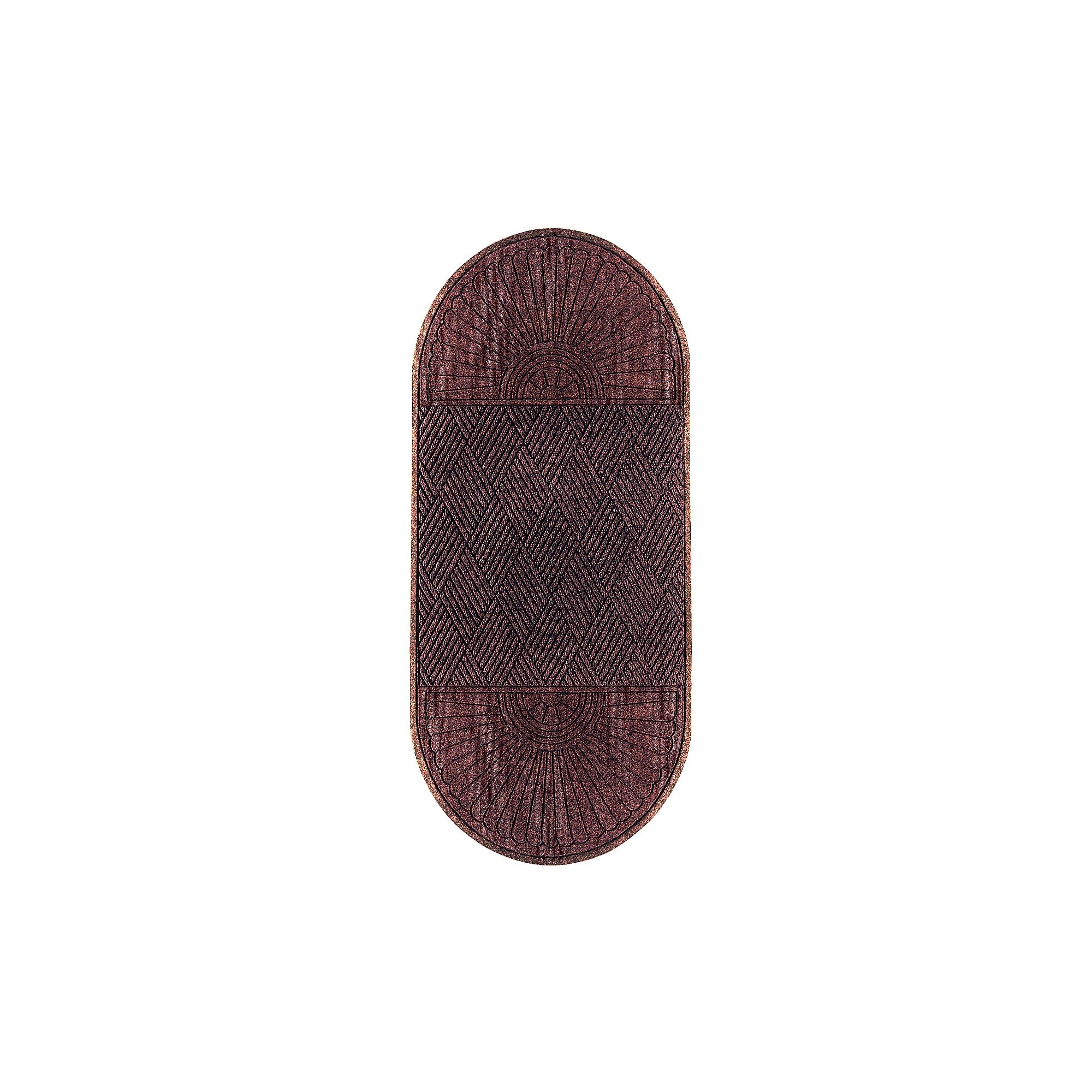 M+A Matting WaterHog Max Grand Diamond, Mat + Two Ends, Universal Cleated, 3′ x 7′, Maroon (224974371070) Sansujyuku sansujyuku.com