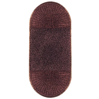 M+A Matting WaterHog Max Grand Diamond, Mat + Two Ends, Universal Cleated, 3′ x 7′, Maroon (224974371070) Sansujyuku sansujyuku.com