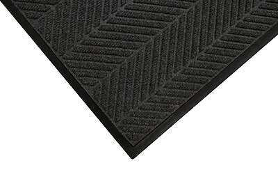 M+A Matting WaterHog Max Herringbone Commercial Wiper/Scraper Entrance Floor Mat, 4′ x 6′, Black Smoke(22407046170) Sansujyuku sansujyuku.com