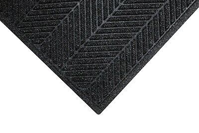 M+A Matting WaterHog Max Herringbone Commercial Wiper/Scraper Entrance Floor Mat, 4′ x 6′, Black Smoke (22417046170) Sansujyuku sansujyuku.com