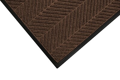 M+A Matting WaterHog Max Herringbone Classic Mat, Smooth, 3′ x 5′, Chestnut Brown (22407535170) Sansujyuku sansujyuku.com