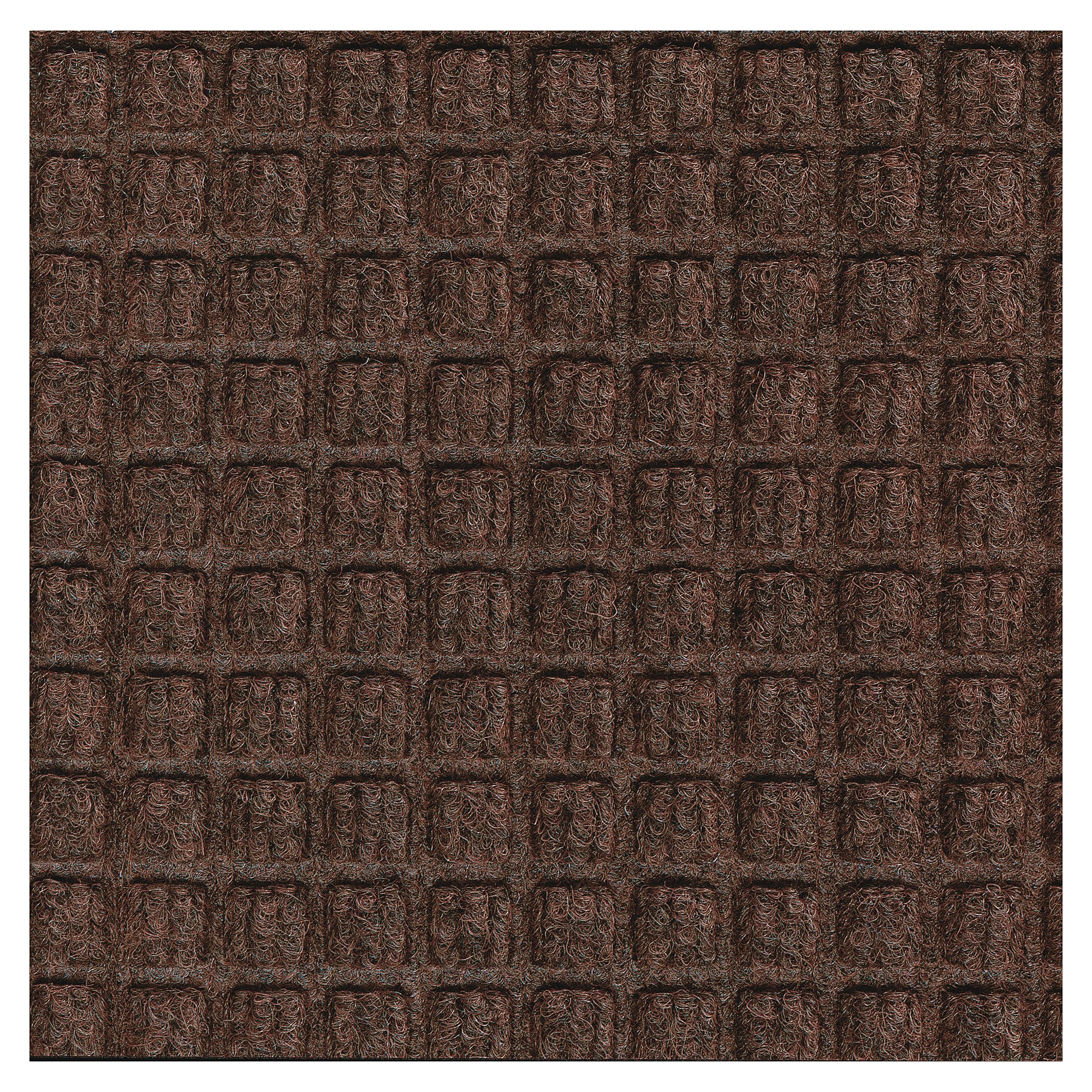 M+A Matting WaterHog Squares Classic Mat, Smooth, 4′ x 6′, Dark Brown (2005246170) Sansujyuku sansujyuku.com