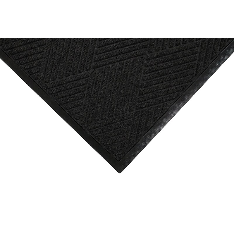 M+A Matting WaterHog Max Diamond Classic Mat, Universal Cleated, 4' x 10', Black Smoke (230000000000) image 1