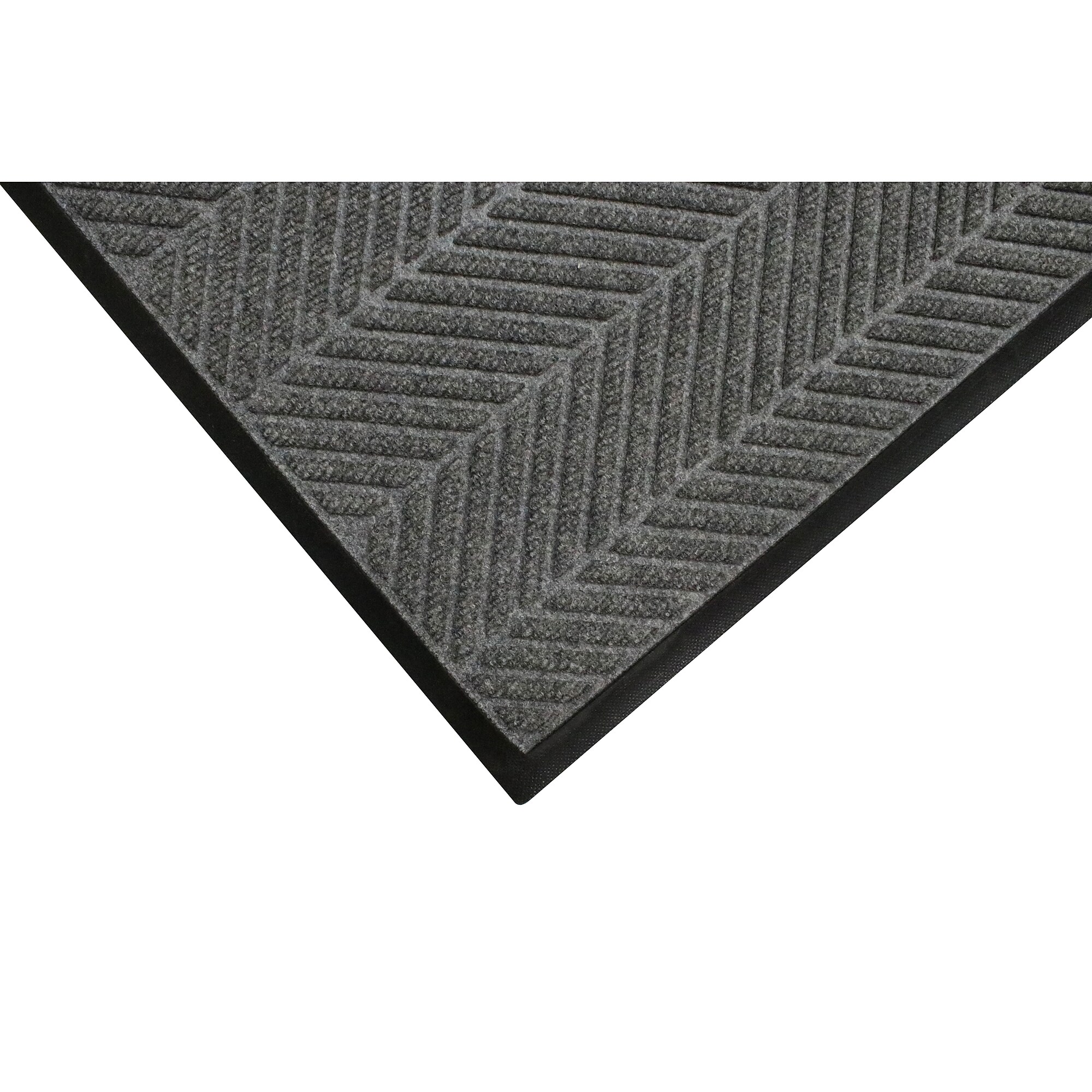 M+A Matting WaterHog Max Herringbone Classic Mat, Smooth, 4′ x 6′, Grey Ash (22407346170) Sansujyuku sansujyuku.com