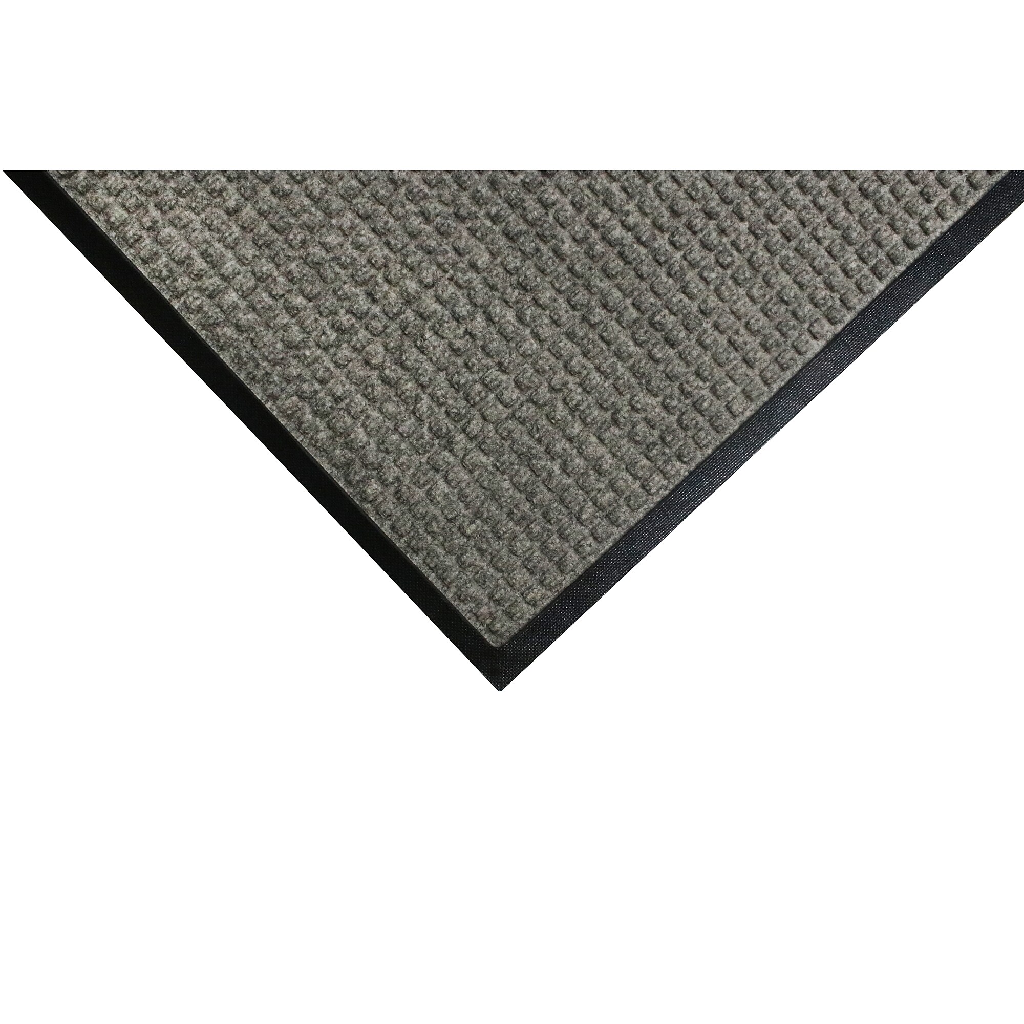 M+A Matting WaterHog Squares Classic Mat, Smooth, 4′ x 10′, Medium Grey (20057410170) Sansujyuku sansujyuku.com