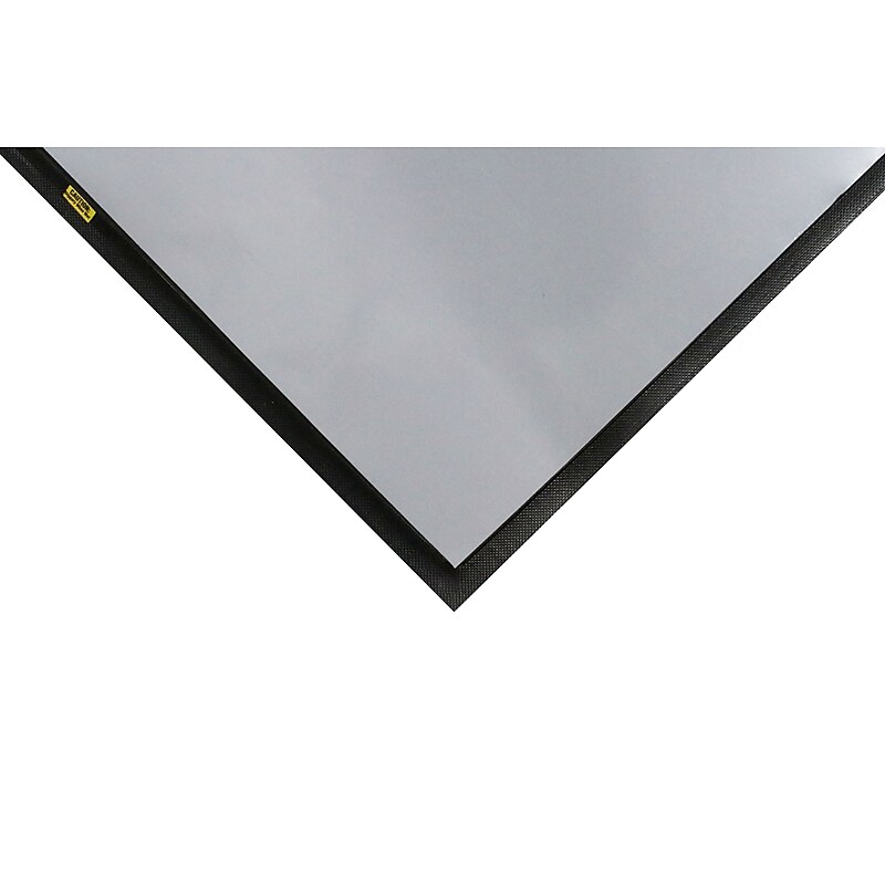 M + A Matting CleanShield Stride Commercial Wiper/Scraper Floor Mat Insert, 2.5' x 2', Gray/Black (412023900) image 1