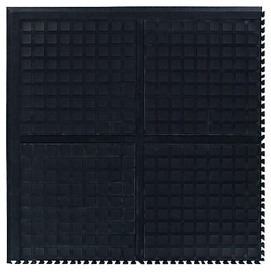 M+A Matting Hog Heaven Modular Tiles, 2′ x 2′, Black (447103100) Sansujyuku sansujyuku.com