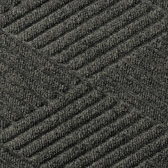 M+A Matting  WaterHog Max Diamond Classic Mat, universal cleated, 3' x 10', Black Smoke (229570310070)