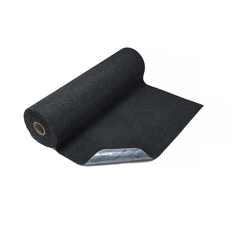 M + A Matting CleanShield Plush Roll Goods Commercial Floor Mat, 5' x 3', Smoke (44571330900) image 1