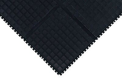 M+A Matting Hog Heaven Modular Tiles, 18″ x 18″, Black (447101100) Sansujyuku sansujyuku.com