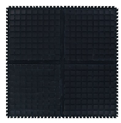 M+A Matting Hog Heaven Modular Tiles, 3′ x 3′, Black (447201100) Sansujyuku sansujyuku.com