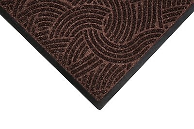 M + A Matting WaterHog Plus Commercial Wiper/Scraper Entrance Floor Mat, Cleated, 3′ x 10′ Chestnut Brown (18575310090) Sansujyuku sansujyuku.com