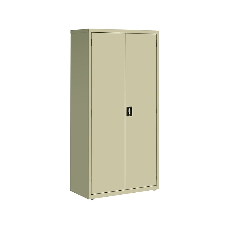 Hirsh 72" Steel Storage Cabinet with 5 Shelves, Putty (22004) image 1