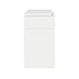Hirsh 2-Drawer Mobile Vertical File Cabinet, Letter Size, Lockable, 27.75"H x 15"W x 19.88"D, White (25033)~#|#~sp126837092_sc7