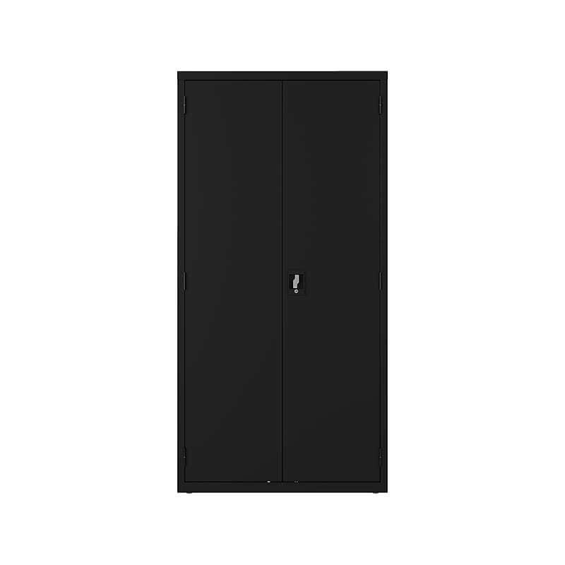 Hirsh 72" Steel Janitorial Storage Cabinet with 3 Shelves, Black (24033) image 1