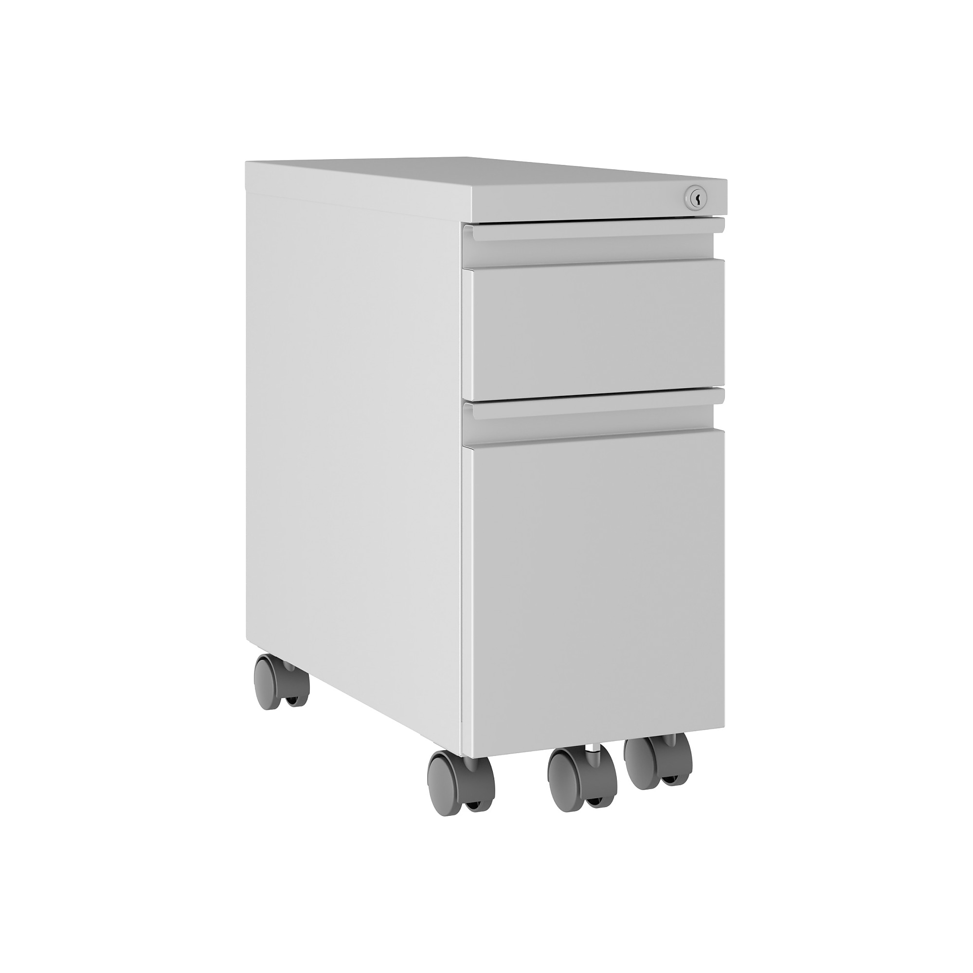Hirsh HL10000 Series 2-Drawer Mobile Vertical File Cabinet, Letter/Legal Size, Lockable, Arctic Silver (24044) Sansujyuku sansujyuku.com