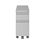 Hirsh HL10000 Series 2-Drawer Mobile Vertical File Cabinet, Letter/Legal Size, Lockable, Arctic Silver (24044)~#|#~sp126837116_sc7