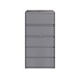 Hirsh HL10000 Series 5-Drawer Lateral File Cabinet, Locking, Letter/Legal, Arctic Silver, 36" (23747)~#|#~sp126837118_sc7