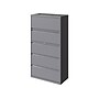 Hirsh HL10000 Series 5-Drawer Lateral File Cabinet, Locking, Letter/Legal, Arctic Silver, 36" (23747)~#|#~sp126837119_sc7