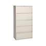 Hirsh HL10000 Series 5-Drawer Lateral File Cabinet, Locking, Letter/Legal, Putty, 36" (17901)~#|#~sp126837120_sc7