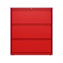Hirsh HL10000 Series 3-Drawer Lateral File Cabinet, Locking, Letter/Legal, Lava Red, 36" (24252)~#|#~sp126837433_sc7