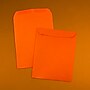 JAM Paper 9" x 12" Open End Catalog Colored Envelopes, Orange Recycled, 10/Pack (80410B)~#|#~sp126919051_sc7