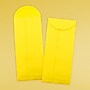 JAM Paper Open End #12 Currency Envelope, 4 3/4" x 11", Yellow Brite Hue, 50/Pack (3156400I)~#|#~sp126919251_sc7